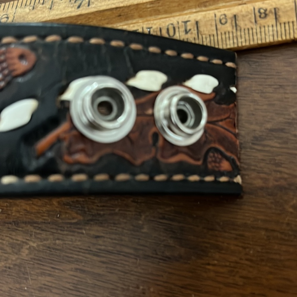 Leather snap Bracelet - Picture 4 of 7